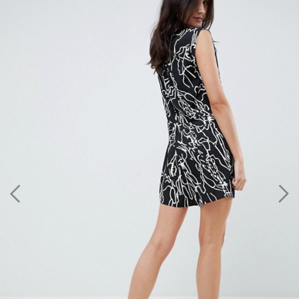 Noisy May Abstract Print Romper